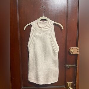 NWT 🤍 Anthropologie | S | Knit Sweater Tank Cowl Neck